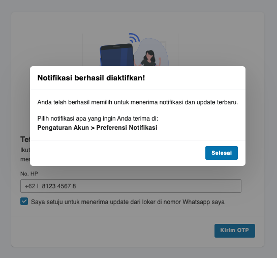 [ID] Emp Web - WhatsApp Verification Succeed in Onboarding Step.png