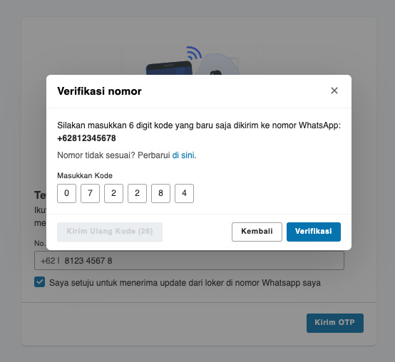 [ID] Emp Web - WhatsApp Verification Confirmation in Onboarding Step.png