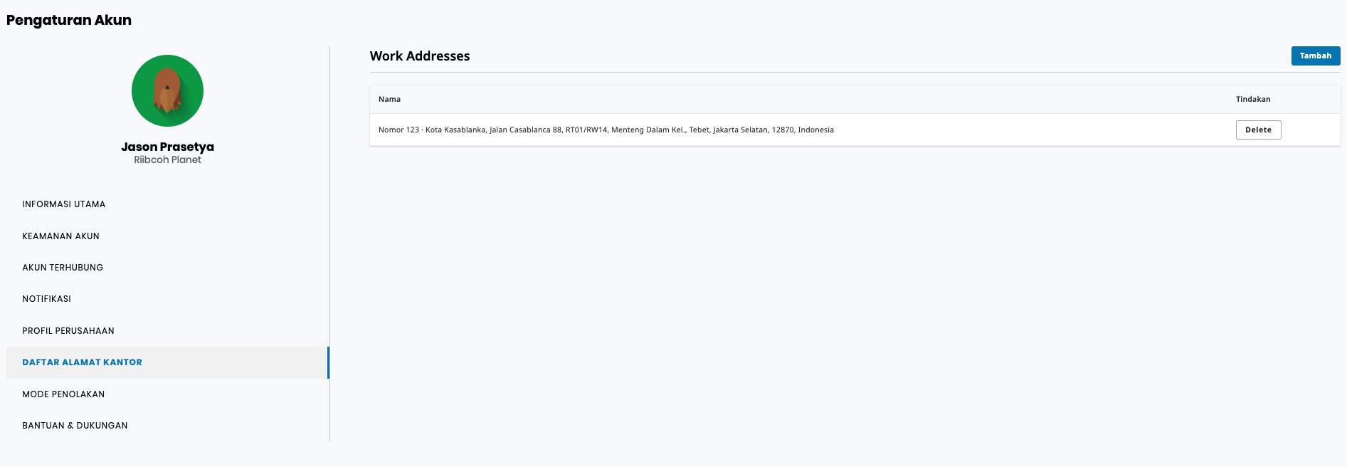 [ID] Emp Web - Work Address on Account Settings.png