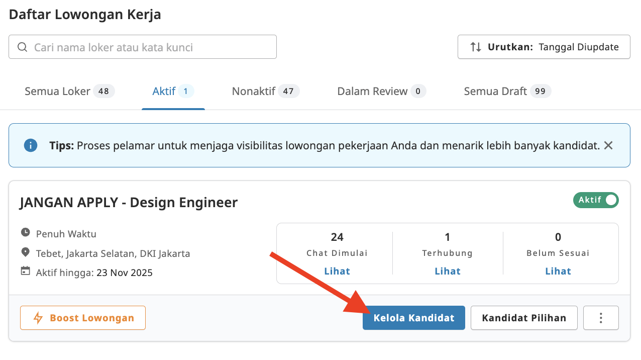 [ID] Emp Web - Manage Candidates Button on Employer Dashboard.png